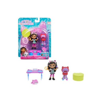 Gabby’s Dollhouse – Mini Set Karaoke con Gabby e DJ Catnip, Accessori Musicali Inclusi, Età 3+