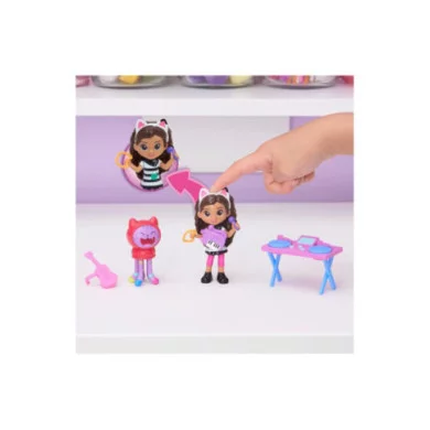 Gabby’s Dollhouse – Mini Set Karaoke con Gabby e DJ Catnip, Accessori Musicali Inclusi, Età 3+