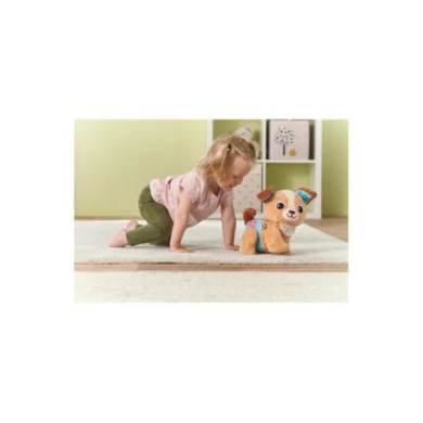 Milo Scodinzolo e cammino – Peluche Interattivo Musicale con Suoni, Luci e Movimento 9-36 Mesi