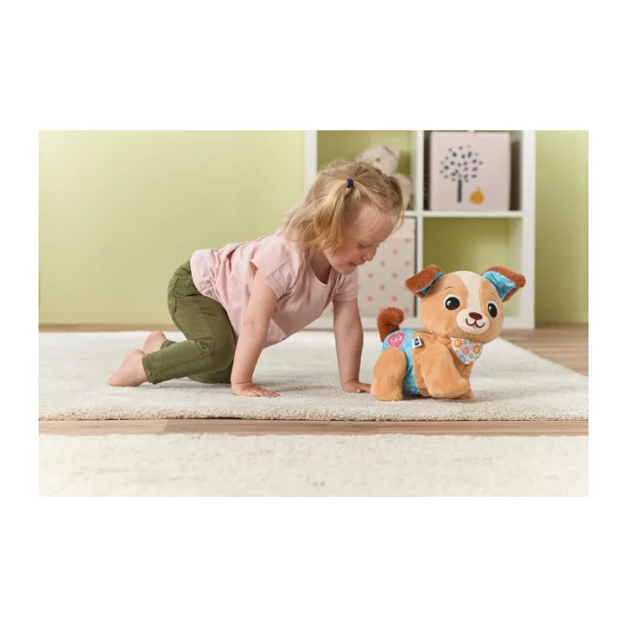 Milo Scodinzolo e cammino – Peluche Interattivo Musicale con Suoni, Luci e Movimento 9-36 Mesi