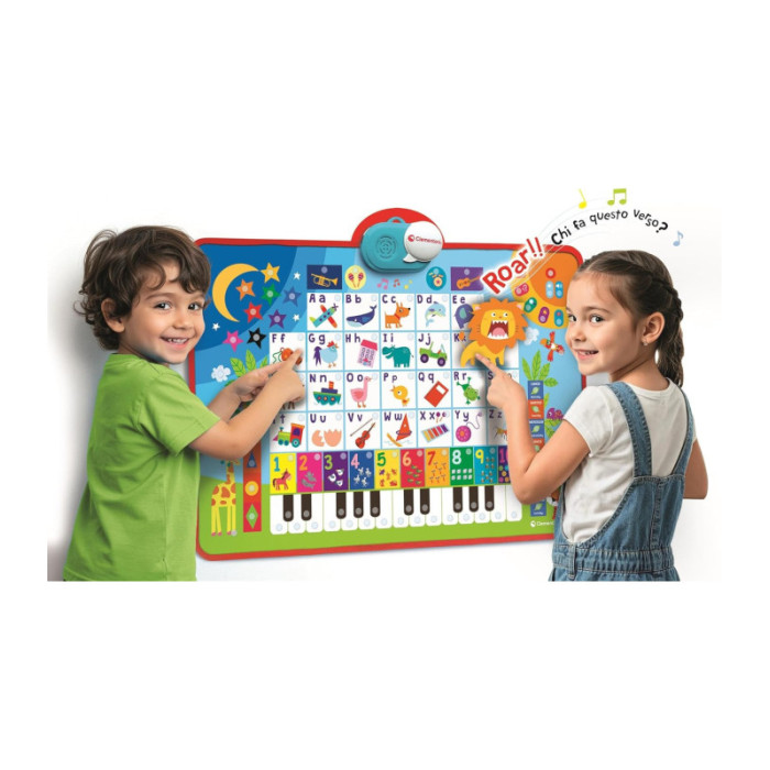 Sapientino Alfabeto Parlante  Poster Educativo Bilingue Italiano/Inglese con Lettere e Numeri 3-5 Anni Clementoni 16665