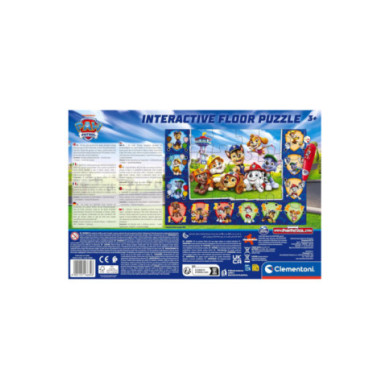 Puzzle Interattivo Paw Patrol Puzzle da Pavimento 24 Pezzi con Penna Elettronica e Quiz 3+ Anni Clementoni 16684