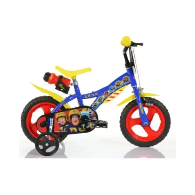 Bici 12 Sam il Pompiere con Rotelle Bambini 3-5 Anni