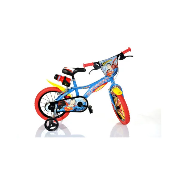 Bici 14 Superman Dino Bikes – Bambini 4-7 Anni con Rotelle