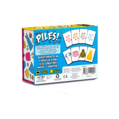 PILES! Gioco di Carte Party per Famiglia e Amici – 2-8 Giocatori, 8+ Anni, Italiano Asmodee