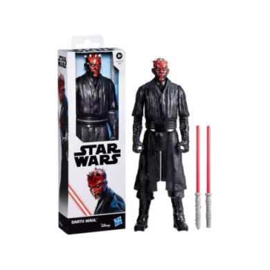 Action Figure Darth Maul 30 cm Star Wars Hasbro Titan Hero Series con Doppia Spada