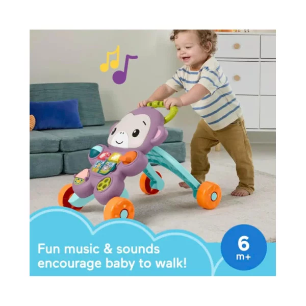 Scimmietta Primi Passi 🐵 Gioco Educativo Interattivo con Luci e Suoni Fisher Price