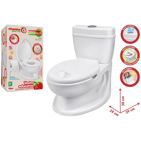 Vasino Educativo Bianco con Suoni e Accessori a Batteria Globo 41489