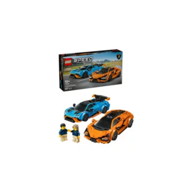 LEGO Speed Champions 77238 Lamborghini Revuelto e Huracán STO, Modelli di Auto con Minifigure, Macchine Giocattolo Regalo 10+