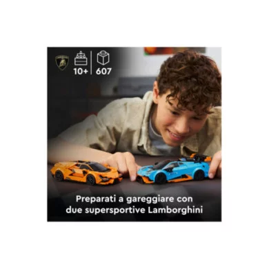 LEGO Speed Champions 77238 Lamborghini Revuelto e Huracán STO, Modelli di Auto con Minifigure, Macchine Giocattolo Regalo 10+