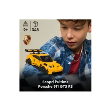 LEGO Speed Champions 77239 Super Car Porsche 911 GT3 RS, Modellino di Auto con Minifigure, Macchina Giocattolo, Idea Regalo 9+