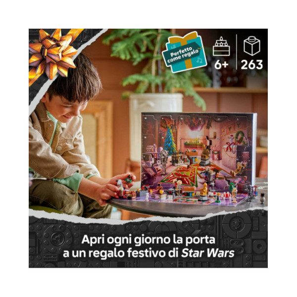 LEGO Star Wars 75418 Calendario dell'Avvento 2025, Gioco per il Conto alla Rovescia di Natale con 24 Sorprese, Idea Regalo 6+