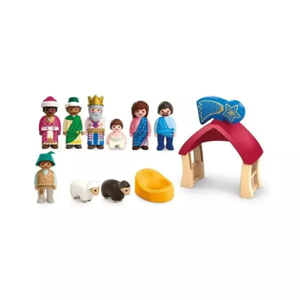 Playmobil Junior Presepe 72001 – Set Natività con Personaggi e Animali, 14 Pezzi, 1-4 Anni