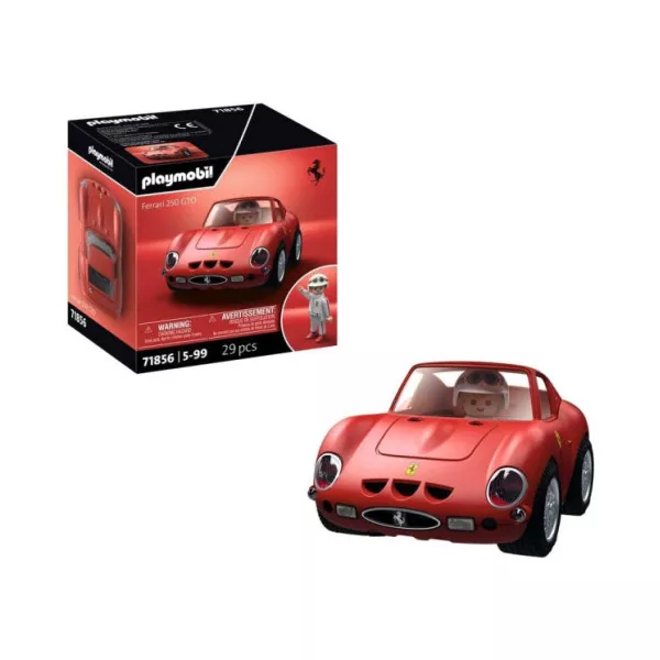 Playmobil Ferrari 250 GTO 71856 – Auto Sportiva Rossa con Pilota, Tettuccio Apribile e Dettagli Realistici, 29 Pezzi, 5-99 Anni