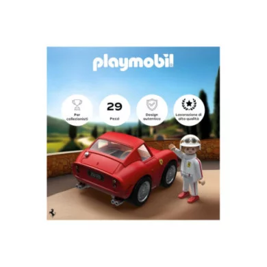 Playmobil Ferrari 250 GTO 71856 – Auto Sportiva Rossa con Pilota, Tettuccio Apribile e Dettagli Realistici, 29 Pezzi, 5-99 Anni