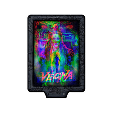 Stranger Things Vecna’s Curse – Puzzle LED 520 Pezzi Metamorphic Art Collection, Quadro Interattivo 49x36 cm Clementoni