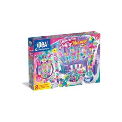 Laboratorio delle Penne Message – Kit Creativo 6+ Anni con 8 Penne, Lettere, Perline e Charms, 100+ Accessori