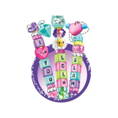 Laboratorio delle Penne Message – Kit Creativo 6+ Anni con 8 Penne, Lettere, Perline e Charms, 100+ Accessori