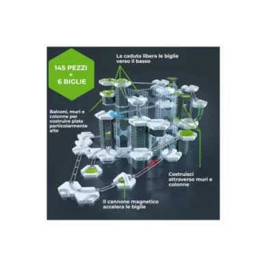GraviTrax Starter Set Pro Vertical – Pista Biglie STEM con 145 Pezzi per Bambini 8+ Anni, Gioco Scientifico Ravensburger