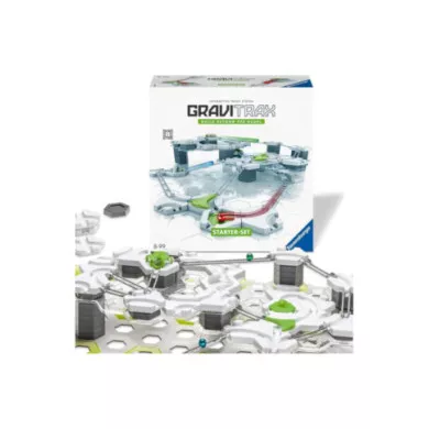 GraviTrax Starter Set – Pista Biglie STEM con 118 Pezzi per Bambini 8+ Anni, Gioco Scientifico e di Costruzione Ravensburger