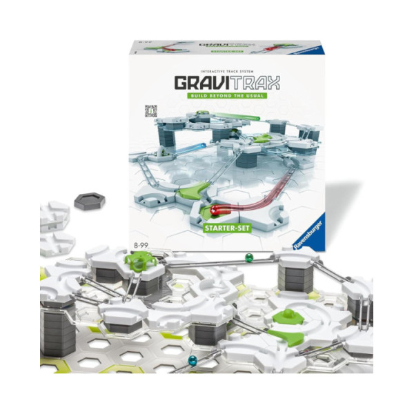 GraviTrax Starter Set – Pista Biglie STEM con 118 Pezzi per Bambini 8+ Anni, Gioco Scientifico e di Costruzione Ravensburger
