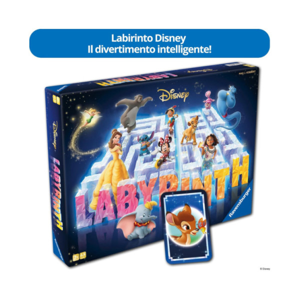Labirinto Disney 100° Anniversario – Gioco da Tavolo per Famiglie 2-4 Giocatori, per Bambini 7+ Anni Ravensburger
