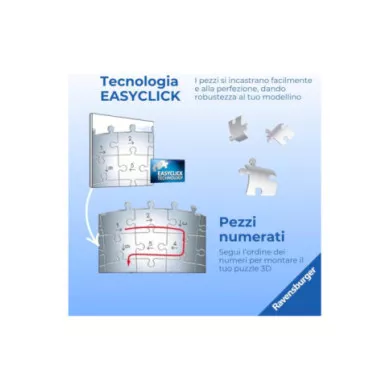 Puzzle 3D Ball Hello Kitty – Puzzle Sferico da 73 Pezzi per Bambini 6+ Anni,  Ravensburger