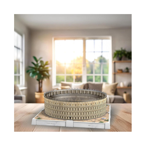 Puzzle 3D Iconics Colosseo LED – 216 Pezzi per Bambini 8+ Anni e Adulti, Puzzle Luminoso Decorativo Ravensburger