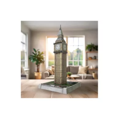 Puzzle 3D Iconics Big Ben LED – 216 Pezzi per Bambini 8+ Anni e Adulti, Puzzle Luminoso Decorativo Ravensburger