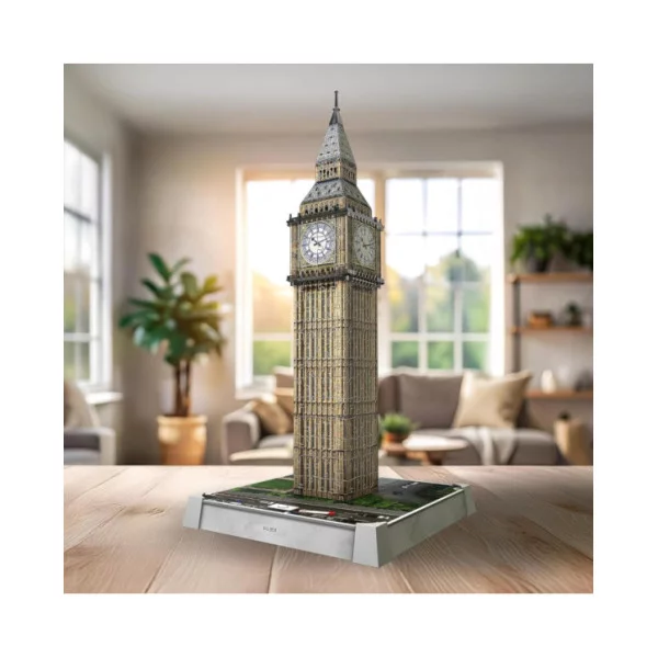 Puzzle 3D Iconics Big Ben LED – 216 Pezzi per Bambini 8+ Anni e Adulti, Puzzle Luminoso Decorativo Ravensburger