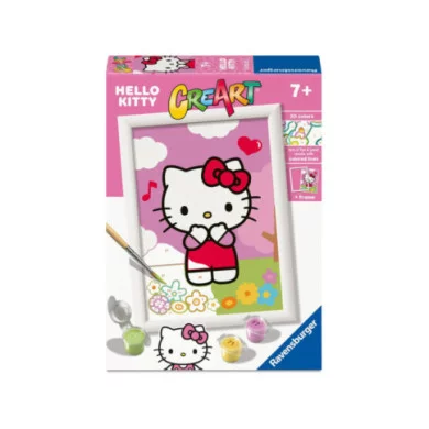 CreArt Serie E Hello Kitty – Kit Pittura con Numeri per Bambini 7+ Anni  Ravensburger