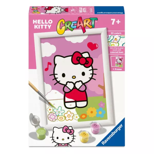 CreArt Serie E Hello Kitty – Kit Pittura con Numeri per Bambini 7+ Anni  Ravensburger