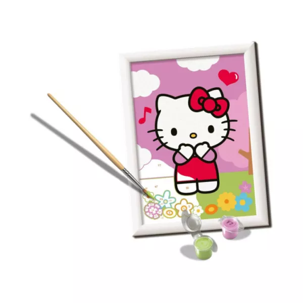 CreArt Serie E Hello Kitty – Kit Pittura con Numeri per Bambini 7+ Anni  Ravensburger