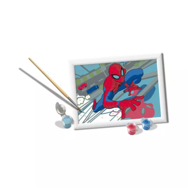 CreArt Serie E Spiderman – Kit Pittura con Numeri per Bambini 7+ Anni Ravensburger