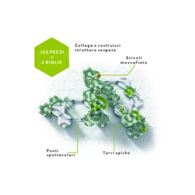 GraviTrax Action-Set M Skytrax – Pista Biglie STEM con 122 Pezzi per Bambini 8+ Anni Ravensburger