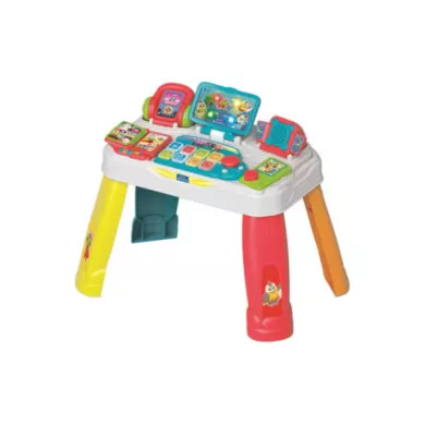 Baby Tavolo Attività Baby Gamer 17547 – Postazione Interattiva con Tastiera, Luci e Suoni per Bambini 12-36 Mesi Clementoni