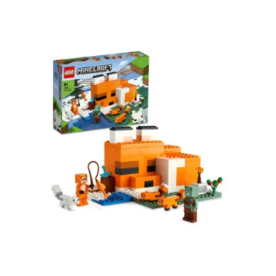LEGO Minecraft 21178 Il Capanno della Volpe, Giocattolo con Personaggi, Animali e Accessori, Regalo per Gamer e Bambini 8+