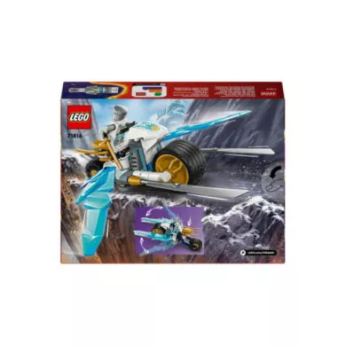 LEGO NINJAGO 71816 Moto di Ghiaccio di Zane, Veicolo Giocattolo da Costruire con 1 Minifigure, Gioco d'Azione per Bambini 7+