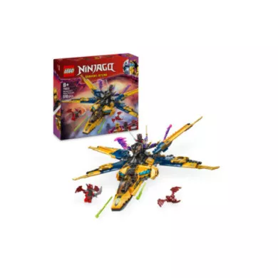 LEGO NINJAGO 71833 Jet Super Storm di Ras e Arin - Aereo Giocattolo con Drone e Capsula di Salvataggio, Giochi per Bambini 8+