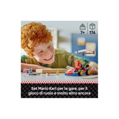 LEGO Super Mario 72032 Mario Kart : Kart Standard, Macchina Giocattolo con Toad, Giochi per Bambini 7+ Nintendo da Collezione
