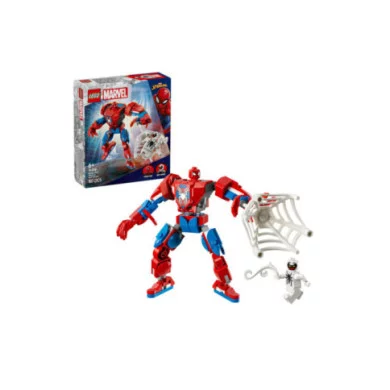 LEGO Marvel 76308 Mech di Spider-Man Contro Anti-Venom, Action Figure Giocattolo Snodabile con 2 Minifigure, Giochi Bambini 6+