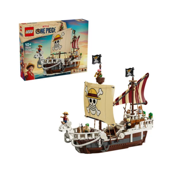 LEGO ONE PIECE 75639 La Nave Pirata Going Merry, Barca Giocattolo con 5 Minifigure tra cui Luffy, Zoro e Nami per Bambini 10+