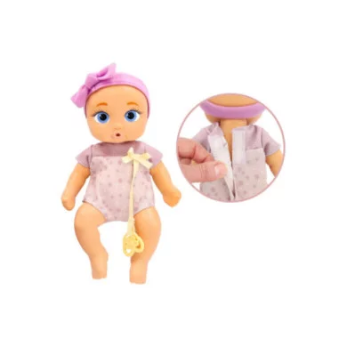 Bambola Mini Jessie 22 cm – Bambola Realistica Nutriente con Ciuccio, Pelle Morbida per Bambini 18+ Mesi Be Loved Babies