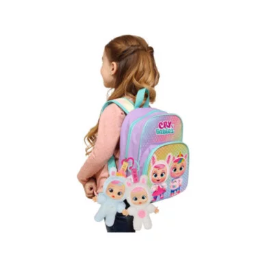 Cry Babies Cuties Hannah – Mini Bambola Peluche 15 cm con Pigiamino Morbido, Giocattolo Portatile 18+ Mesi IMC Toys