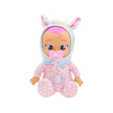 Cry Babies Tiny Cuddles Jenna – Bambola di Peluche con Pigiamino Pegasus, Piange Vere Lacrime 18+ Mesi IMC Toys