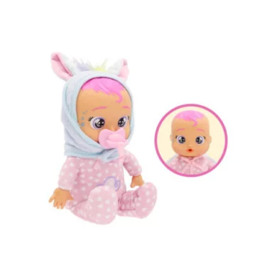 Cry Babies Tiny Cuddles Jenna – Bambola di Peluche con Pigiamino Pegasus, Piange Vere Lacrime 18+ Mesi IMC Toys