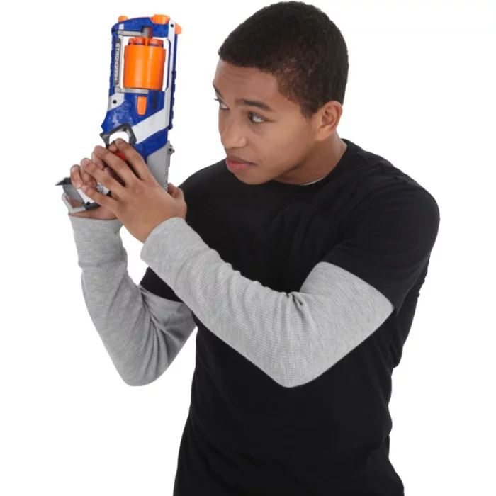 Nerf N-Strike Elite Strongarm – Set 2 Blaster con 12 Dardi Foam, Gittata 27 m per Bambini 8+ Anni Hasbro
