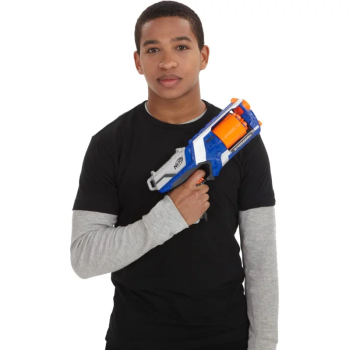 Nerf N-Strike Elite Strongarm – Set 2 Blaster con 12 Dardi Foam, Gittata 27 m per Bambini 8+ Anni Hasbro