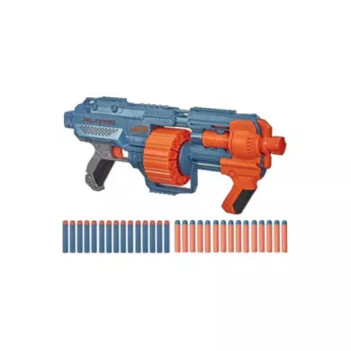 Nerf Elite 2.0 Shockwave RD-15 – Blaster Giocattolo a Pompa con 30 Dardi, Gittata 27 m per Bambini 8+ Anni Hasbro