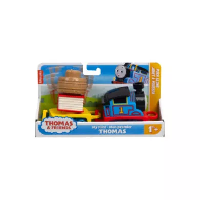 Thomas & Friends Il Mio Primo Thomas – Trenino a Spinta con Vagone Merci e Carichi Impilabili per Bambini 1+ Anni Mattel HXP52